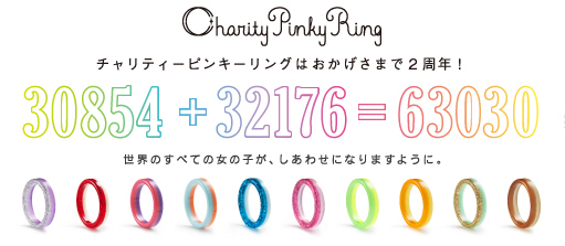 チャリティーピンキーリング2周年!