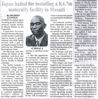 NEWSPAPER CUTTING (times of Zambia)-1