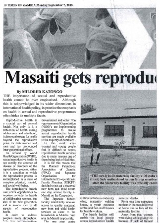 NEWSPAPER CUTTING (times of Zambia)-2