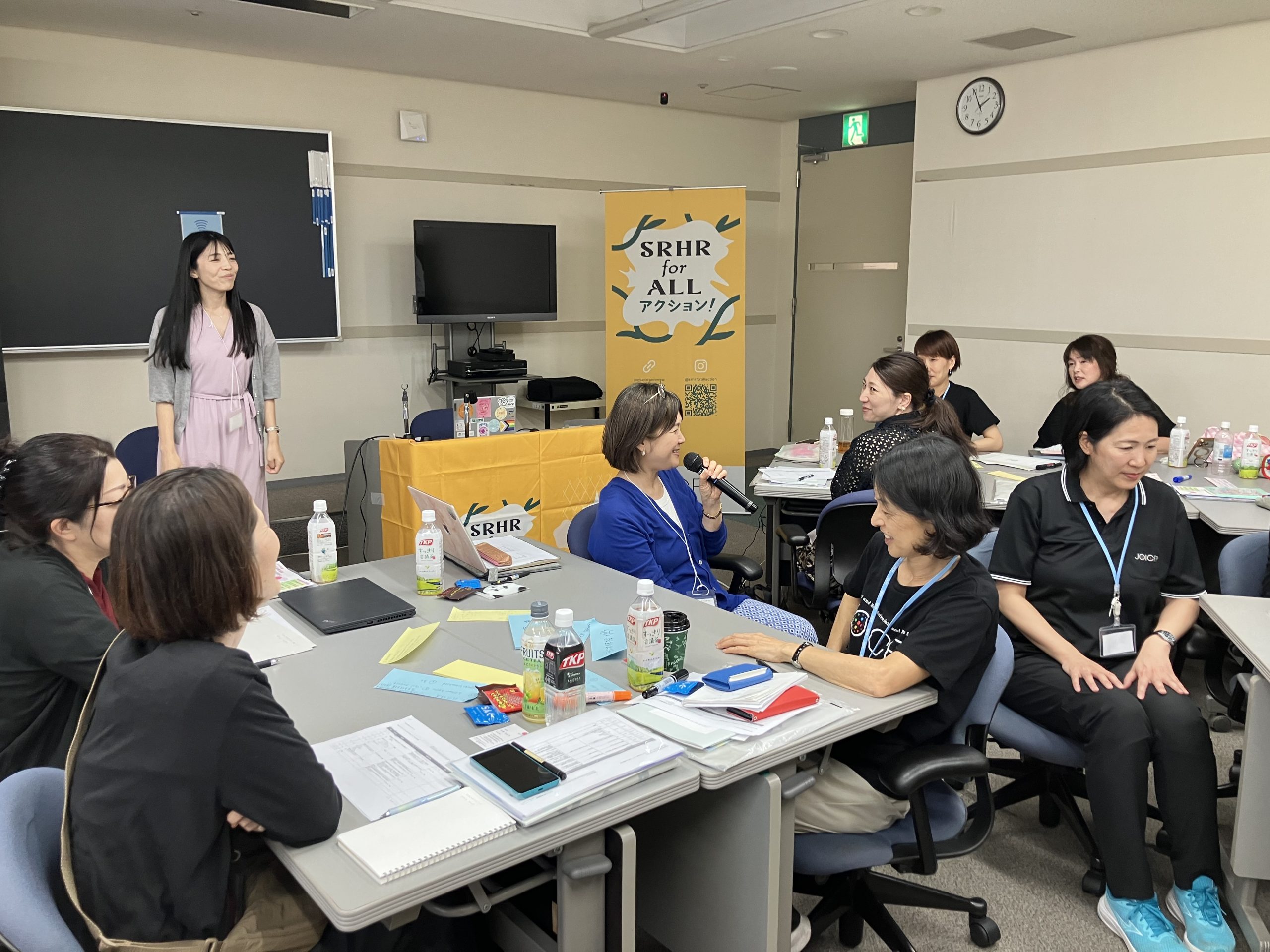 SRHR for ALLアクション！年次会合で、Springのロビー活動について話す延川美沙さん