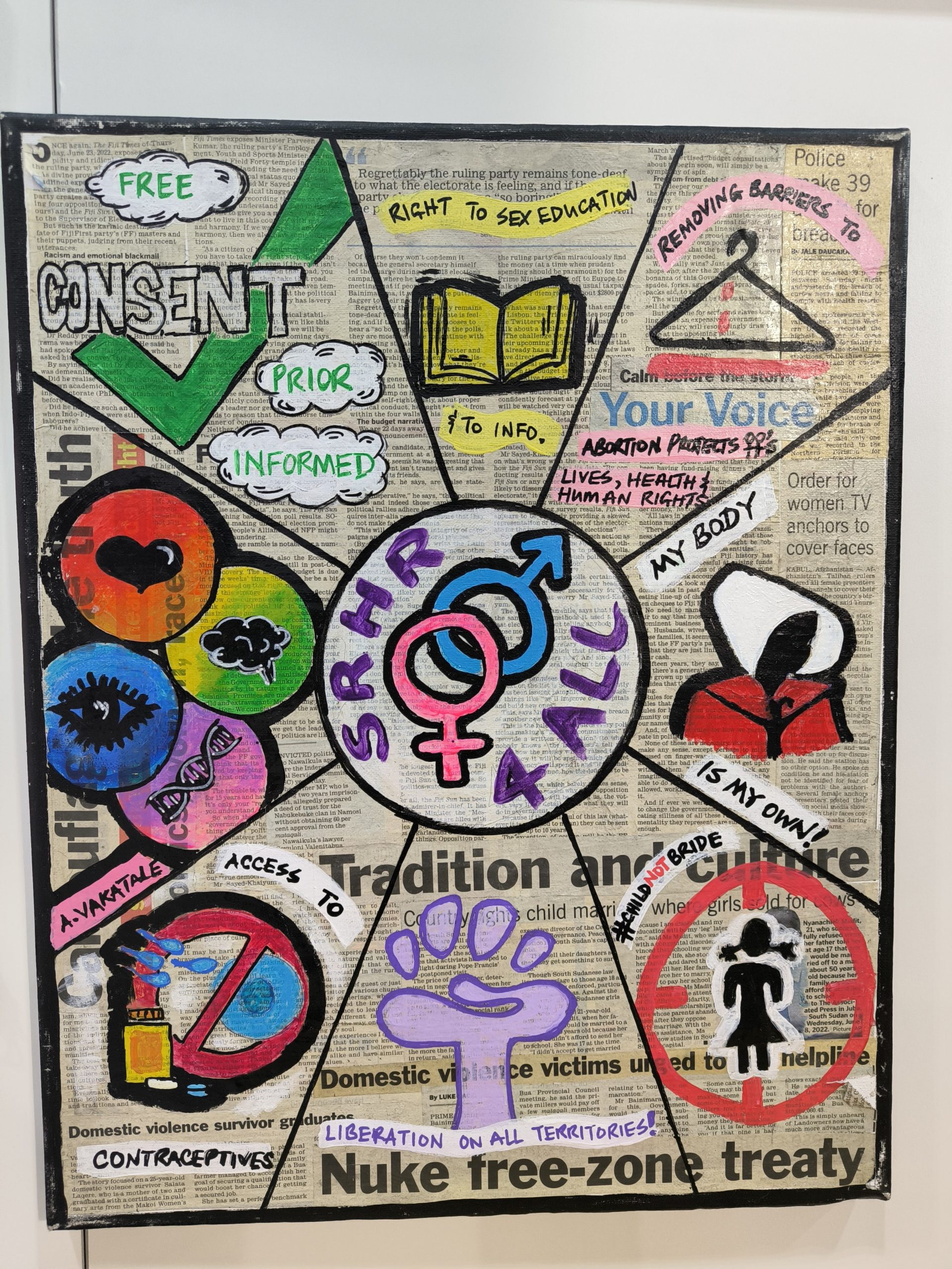 Women Deliver 2026会場でTネットの高井ゆと里さんが見つけたSRHR for ALLボード