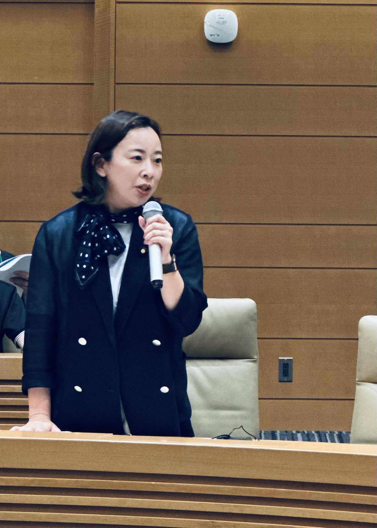 衆議院第一議員会館にて開催されたSRHR for ALL アクション！主催の院内集会「国連 健康の権利に関する特別報告者」基調講演を聞いて所見を述べる吉良よし子参議院議員