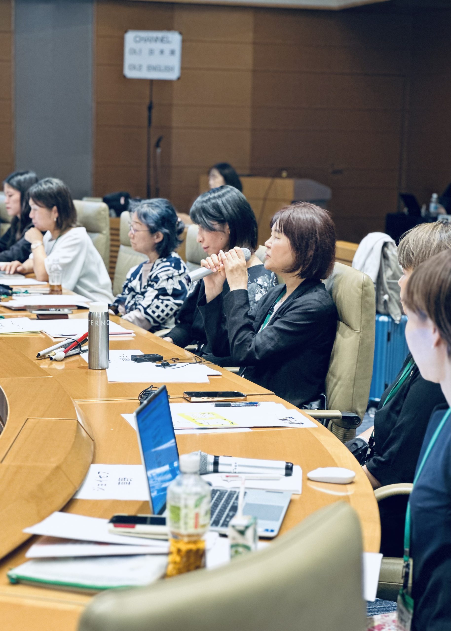 衆議院第一議員会館にて開催されたSRHR for ALL アクション！主催の院内集会「国連 健康の権利に関する特別報告者」基調講演で発言するDPI女性障害者ネットワークの藤原久美子さん